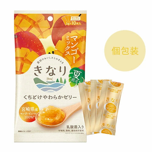 きなり くちどけやわらかゼリー マンゴーミックス 5g 10本入り