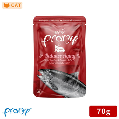 プラミー ツナ・サーモンゼリー バランスエイジング シニア 70g