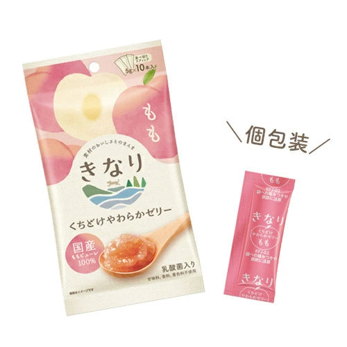 きなり くちどけやわらかゼリー もも （5g×10本 ）×3袋