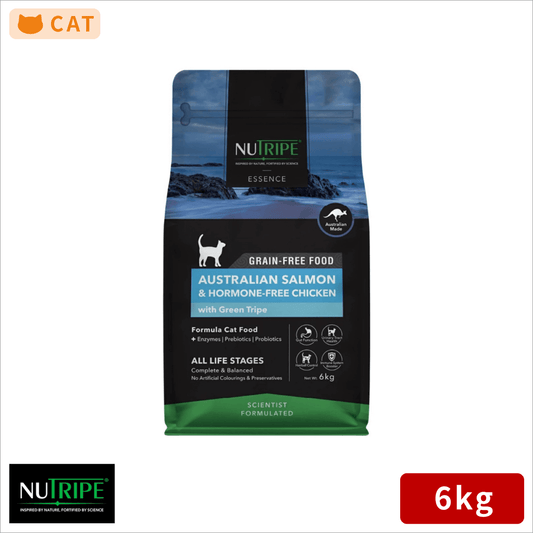 ニュートライプ 猫 キャットフード ドライ　サーモン＆チキン＆グリーントライプ 6kg