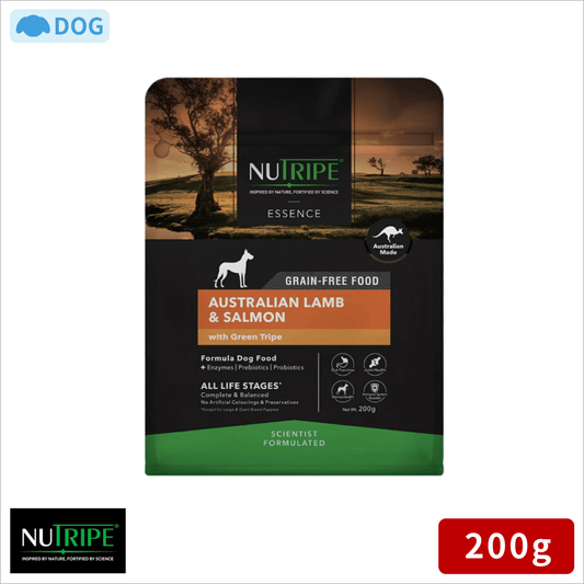 ニュートライプ ドックフード ドライ ラム＆サーモン＆グリーントライプ 200g