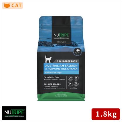 ニュートライプ 猫 キャットフード ドライ サーモン＆チキン＆グリーントライプ 1.8kg