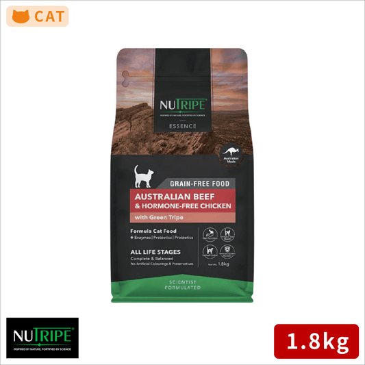 ニュートライプ キャットフード ドライ ビーフ＆チキン＆グリーントライプ 1.8kg