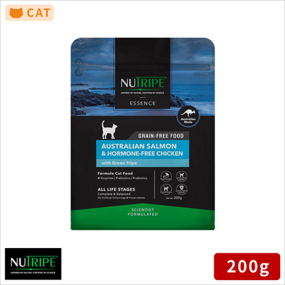 ニュートライプ 猫 キャットフード ドライ　サーモン＆チキン＆グリーントライプ 200g