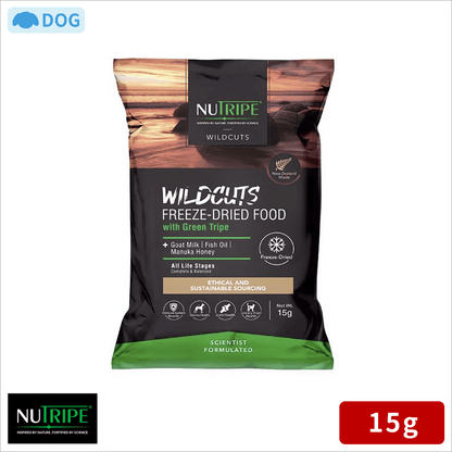 ニュートライプ ニュートライプ ワイルドカット フリーズドライ キングサーモン＆ラムwithグリーントライプ 15g