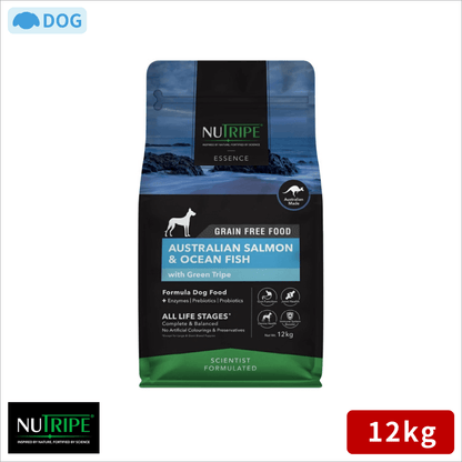 ニュートライプ ドックフード ドライ　サーモン＆フィッシュ＆グリーントライプ 12kg