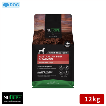 ニュートライプ ドックフード ドライ　ビーフ＆サーモン＆グリーントライプ 12kg