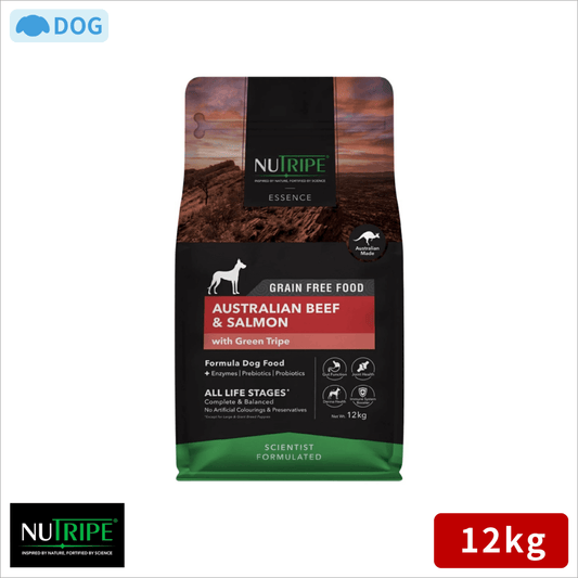 ニュートライプ ドックフード ドライ　ビーフ＆サーモン＆グリーントライプ 12kg