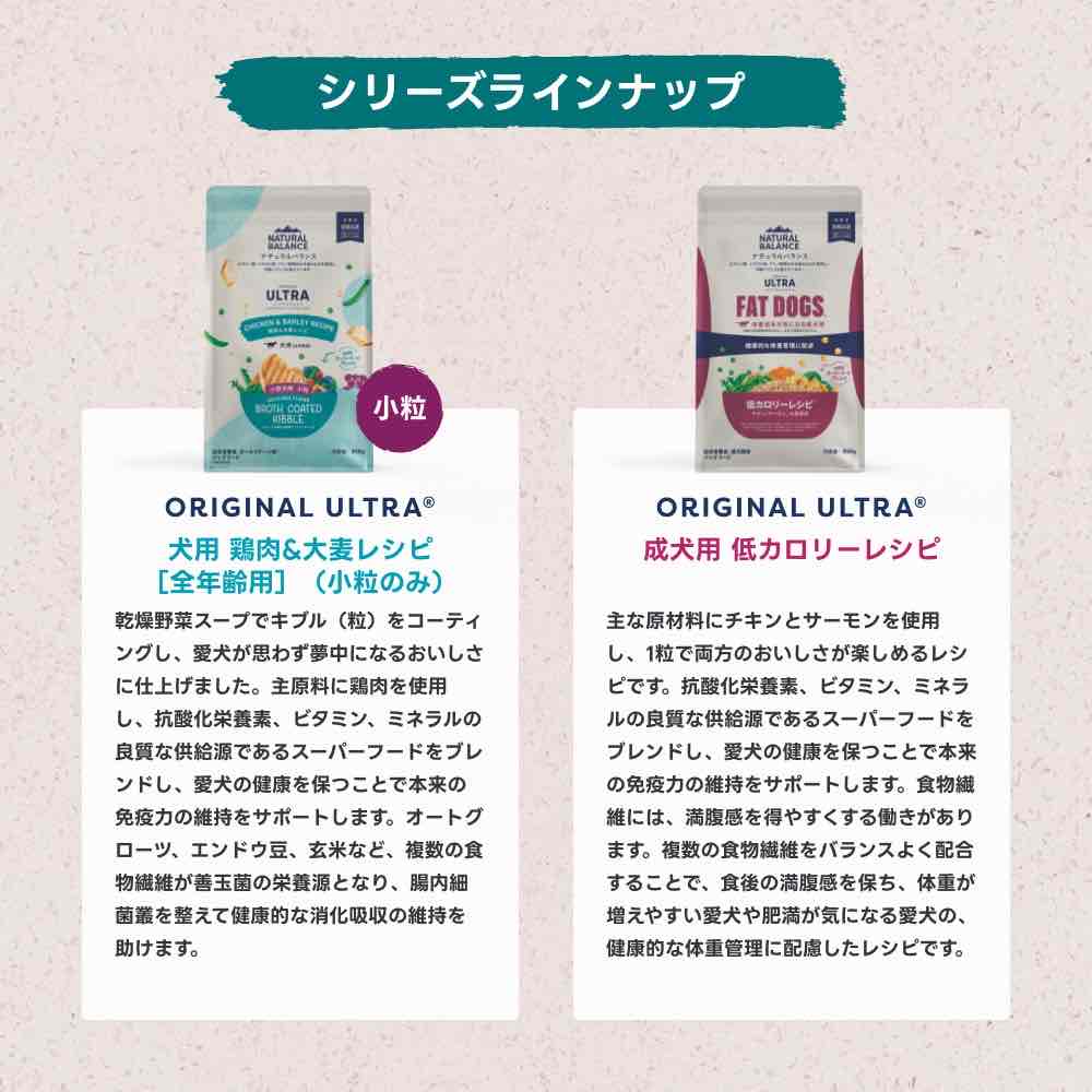 ナチュラルバランス ORIGINAL ULTRA 成犬用 低カロリーレシピ 2kg