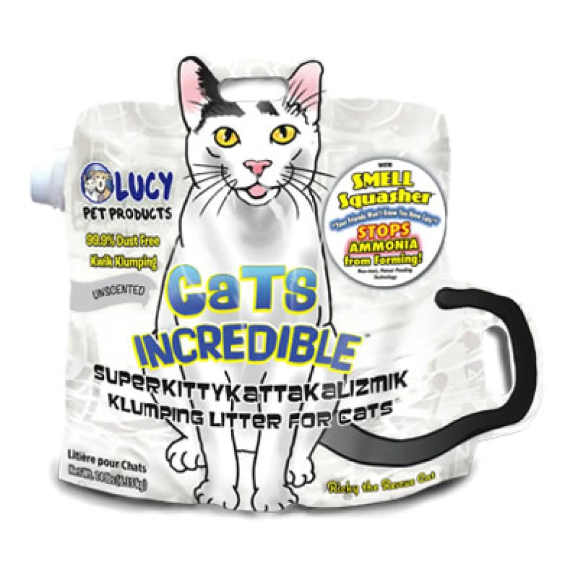 ルーシーペット キャットインクレディブル 無香料 6.35kg ＜猫砂＞【消臭 脱臭】