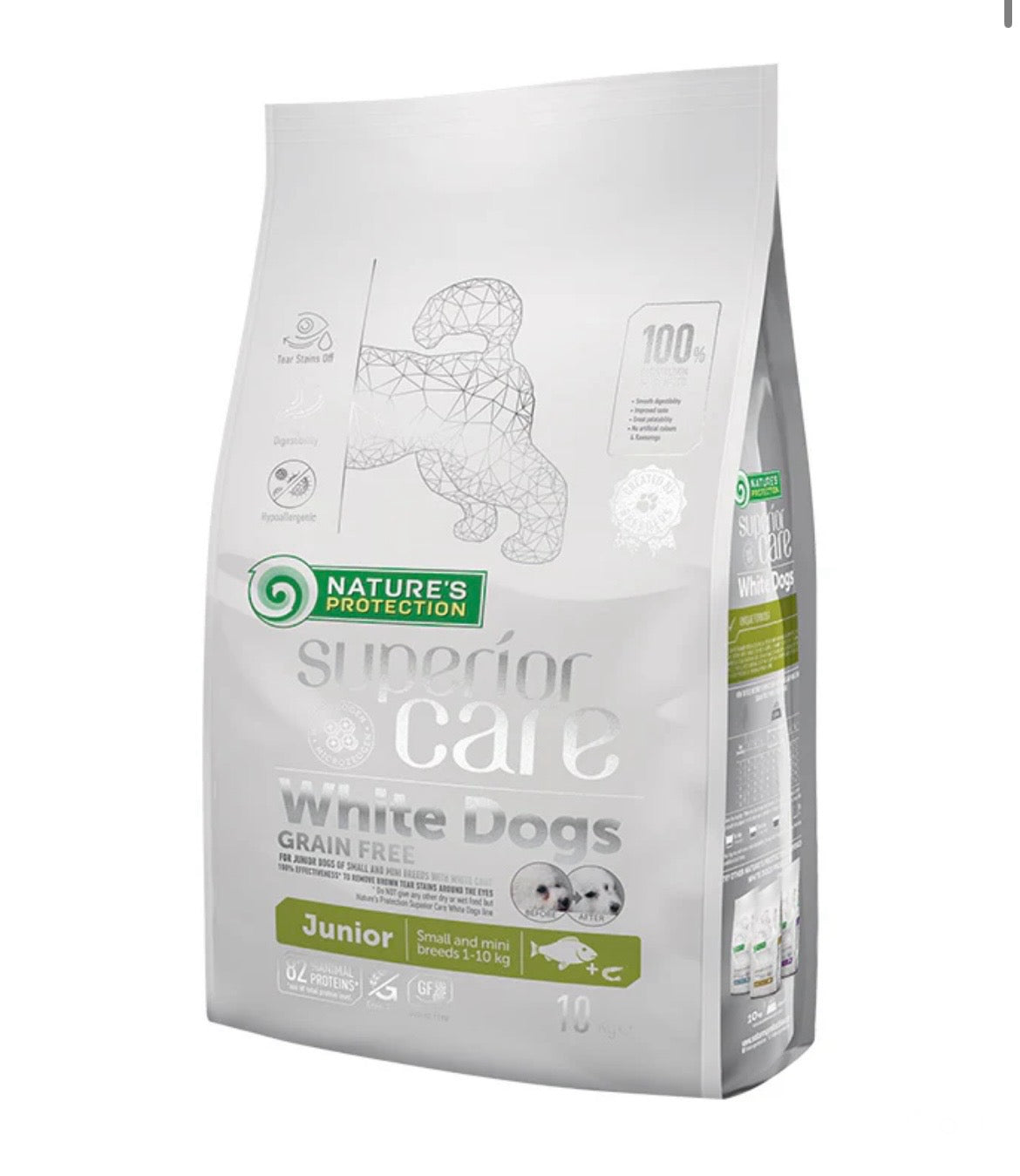 ネイチャーズプロテクション ホワイトドッグ グレインフリー ホワイトフィッシュ ジュニア 10kg
