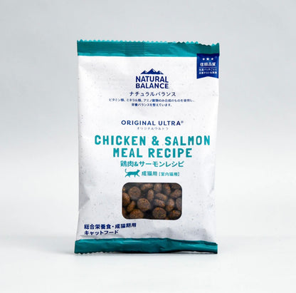 ナチュラルバランス ORIGINAL ULTRA 成猫用 鶏肉&サーモンレシピ［室内猫用］インドア 150g（30g×5袋）