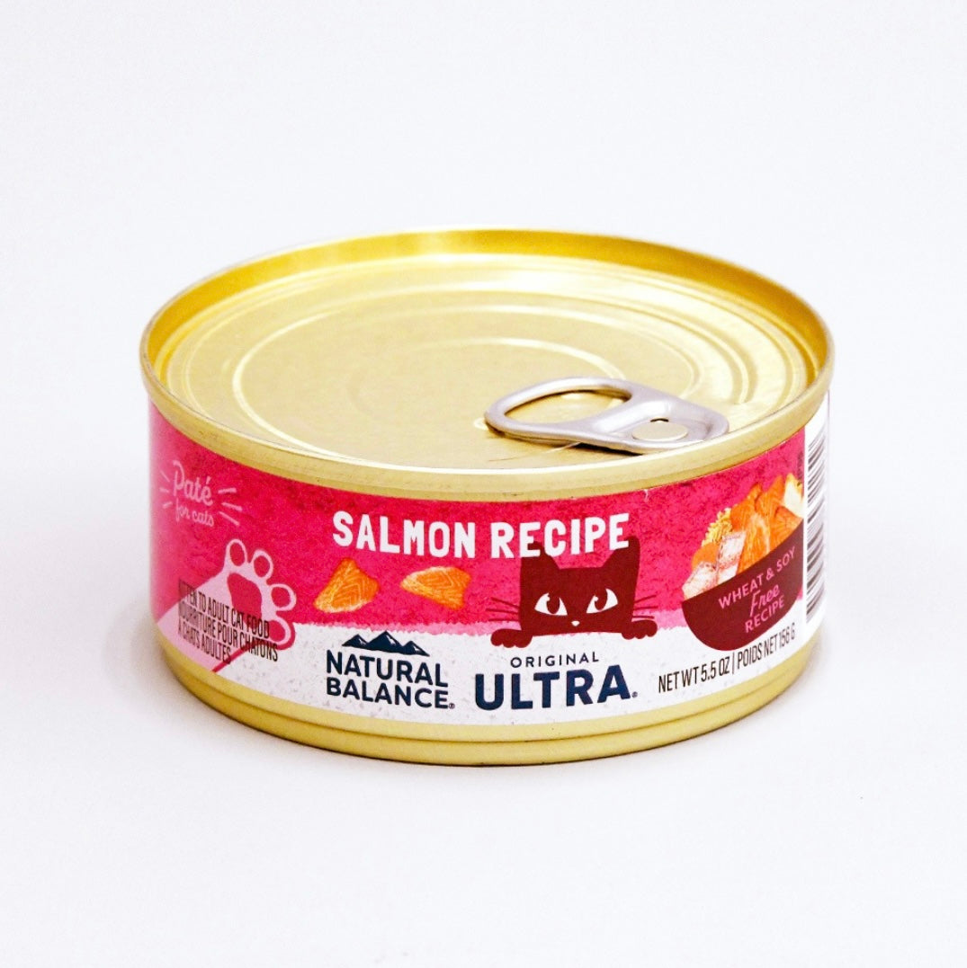 ナチュラルバランス オリジナルウルトラ 猫用 サーモンレシピ缶 156g