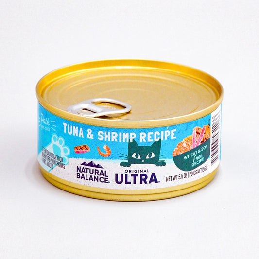 ナチュラルバランス オリジナルウルトラ 猫用 ツナ＆シュリンプレシピ缶 156g
