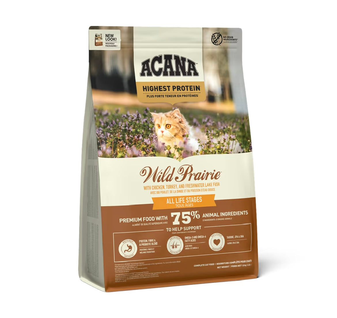 アカナ ワイルドプレイリーキャットレシピ 1.8kg