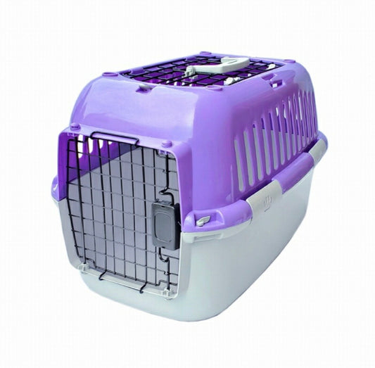 ファンタジーキャリー S OPEN パープル 小型犬 猫 ペット用 キャリーケース ハードタイプ 耐荷重7kgまで