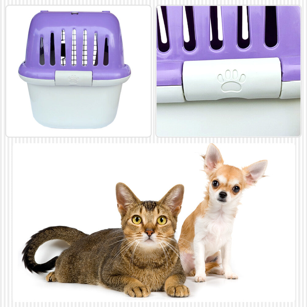 ファンタジーキャリー S OPEN パープル 小型犬 猫 ペット用 キャリーケース ハードタイプ 耐荷重7kgまで