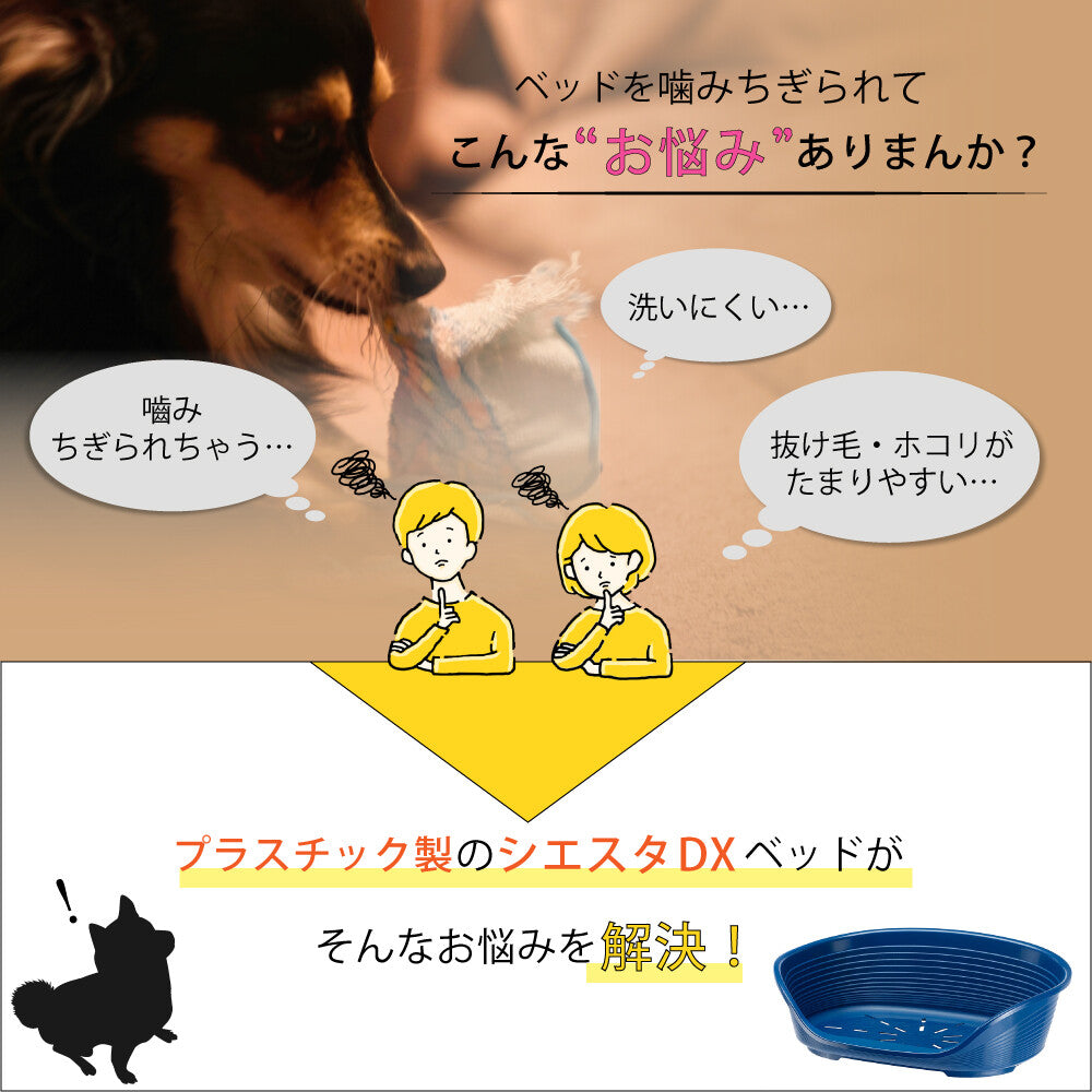プラスチックベッド シエスタ SIESTA DX 4 犬 猫　洗える