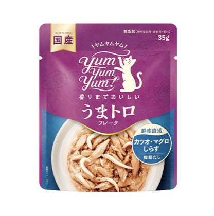 yum yum yum！ うまトロ フレーク　カツオ・マグロ・しらす 35g