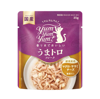 yum yum yum！ うまトロ フレーク　マグロ・ササミ・チーズ 35g